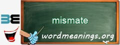 WordMeaning blackboard for mismate